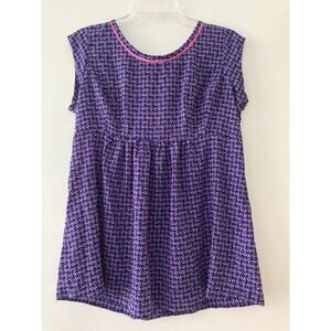 Motherhood Maternity Blue and Pink Short Sleeve Top SzM